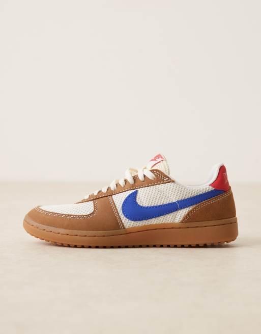 Nike Field General sneakers in brown, off white and blue, 2 of 5