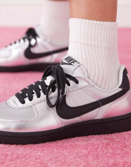 Nike Field General sneakers in metallic silver & black | ASOS