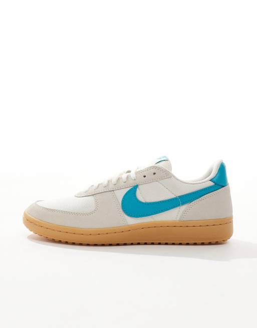 Nike Field General sneakers in off-white and light blue