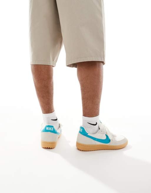 Nike Field General sneakers in off-white and light blue, 4 of 5