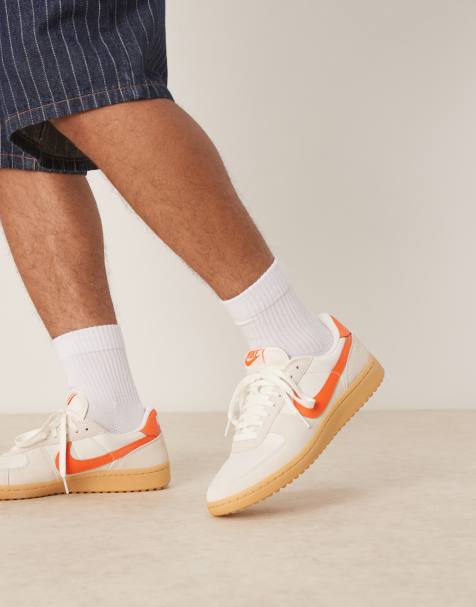 Nike Field General sneakers in off white and orange - view 1