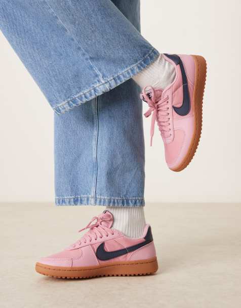 Nike Field General sneakers in pink and navy - view 1