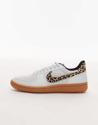 Nike Field General Se Sneakers In White Leather And Fabric In White