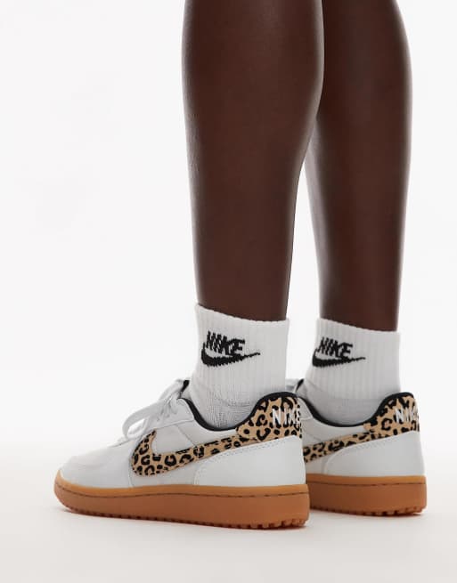 Nike Field General sneakers in white and leopard print, 5 of 5