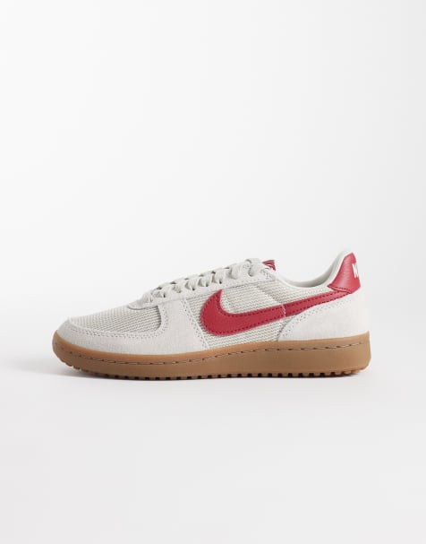 Nike Field General sneakers in white and red  - view 1