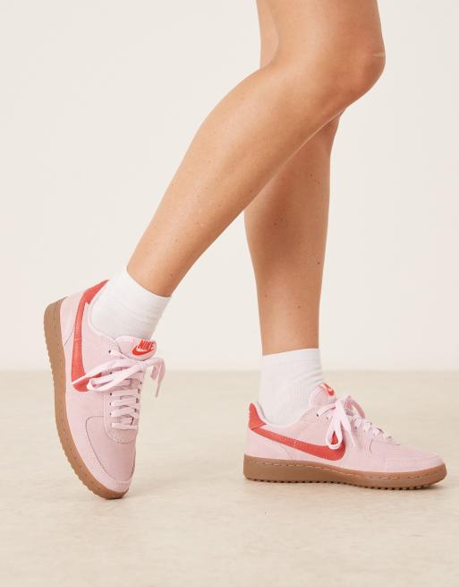 Nike - Field General - Sneakers unisex rosa e rosse, 3 di 5