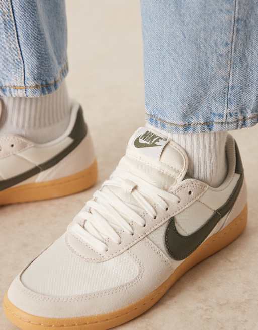 Nike Field General S&T sneakers in off-white and black