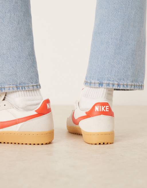 Nike Field General S&T sneakers in off-white and red , 3 of 5