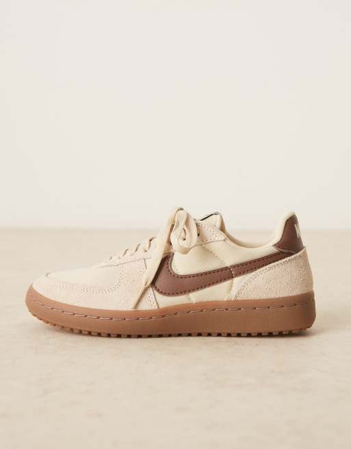 Nike Field General suede trainers in beige and brown