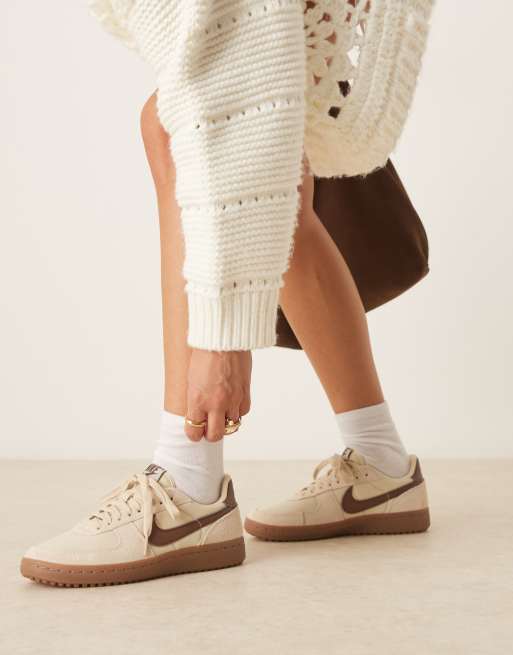 Nike Field General suede trainers in beige and brown, 3 of 5