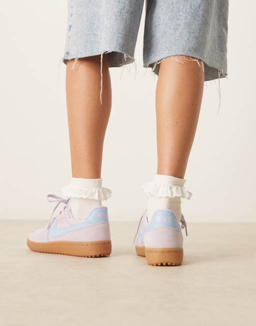 Nike Field General suede trainers in purple and light blue, 5 of 5