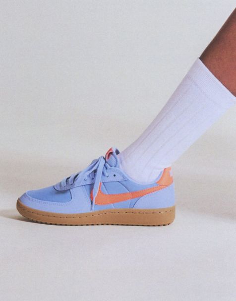 Nike Field General trainer in blue and orange - view 1
