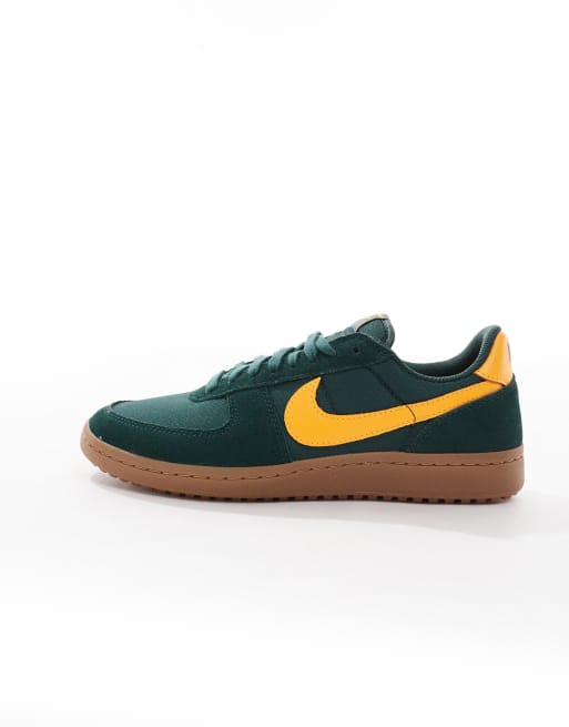 Nike Field general trainers trainers in green and gold ASOS