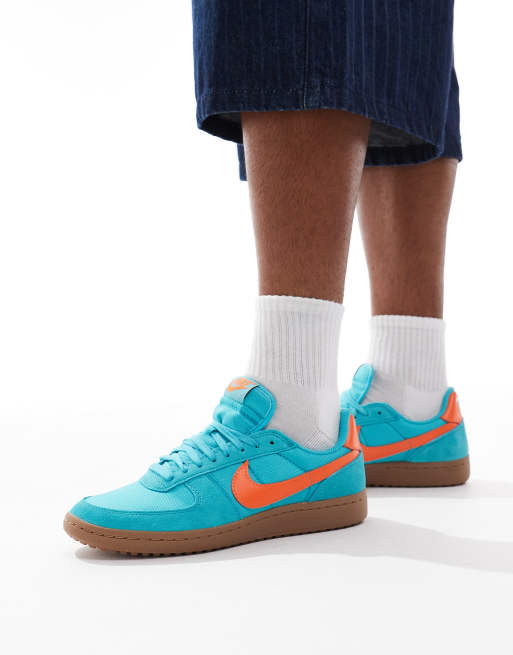 Nike Field General unisex trainers in blue and orange, 5 of 5