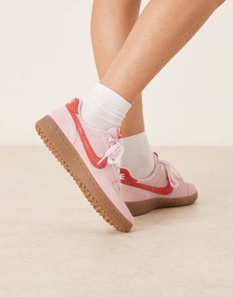 Nike Field General unisex trainers in pink and red - view 1