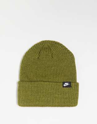 Nike Fisherman Beanie In Khaki-green