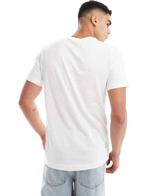 Nike flamingo embrodied T-shirt in white, 3 of 4