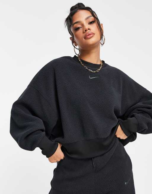 Asos cropped sweatshirt on sale