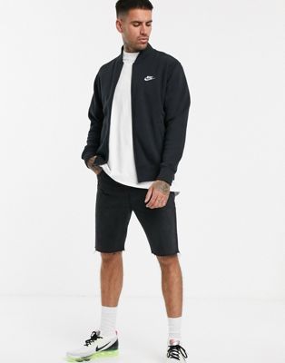 Nike fleece bomber jacket in black | ASOS