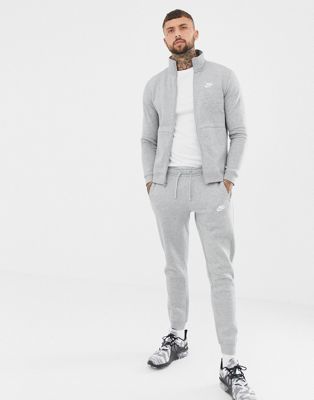 Nike Fleece Tracksuit Set In Grey 