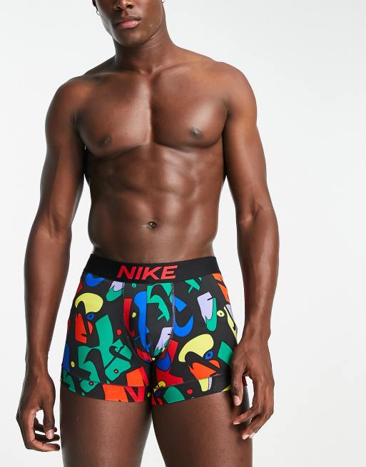 Nike – Flerfärgade, abstrakt mönstrade kalsonger