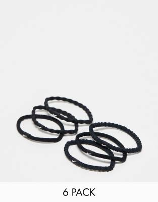 Nike Nike Flex 6 pack hair ties in black