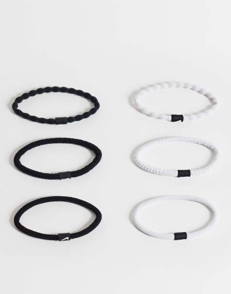 Nike Flex hårsnoddar 6-pack i svart och vitt - view 1