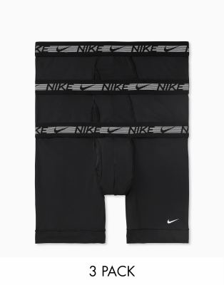 Nike 3-pack Dri-fit Ultra Stretch Micro Flex Boxer Briefs Set In Black