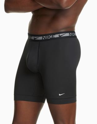 Nike Men's Flex Micro Long Boxer Briefs (3-Pack) in Black - ShopStyle