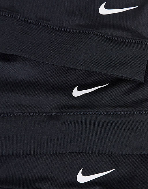 Men Underwear/Nike Flex microfiber 3 pack trunks in black 