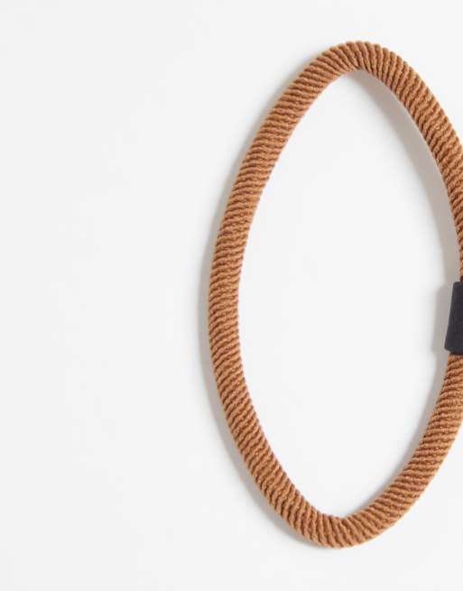 Nike - Flex - Set van 6 haarelastiekjes in bruin en zwart, 3 van 3