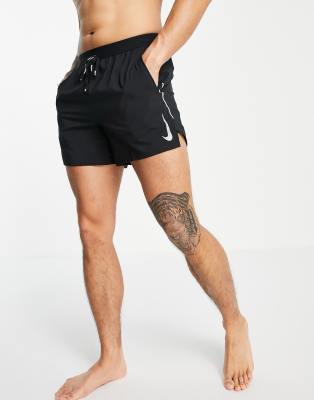 nike running flex stride 5 inch shorts in black