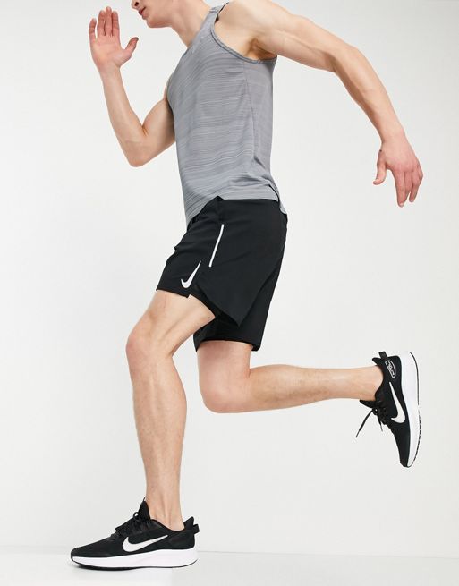 Nike FLEX STRIDE5 2-IN-1 Running Shorts Black CJ5468-010 - KICKS CREW