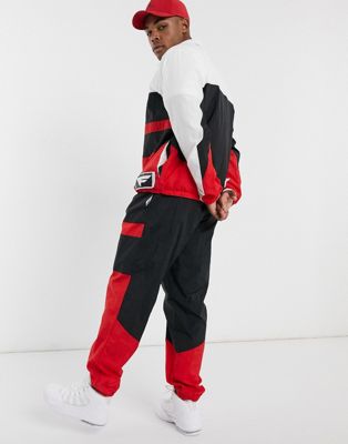 red black and white nike air tracksuit