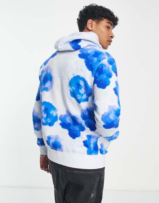 Lacoste cloud print online hoodie