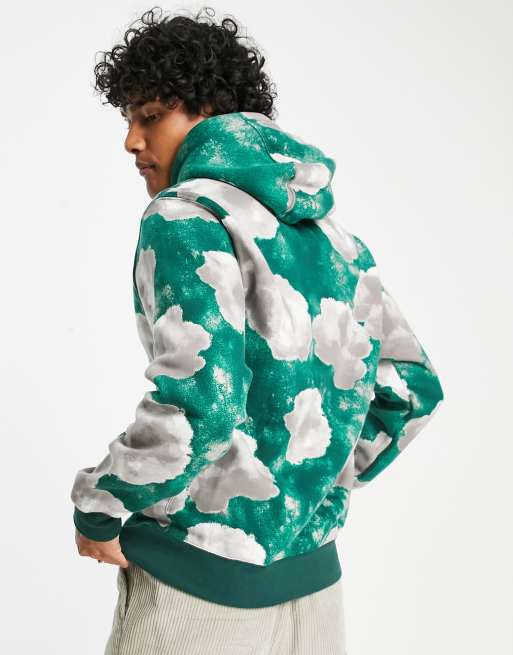 All Over Floral Print Hoodie