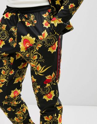 nike joggers with flowers