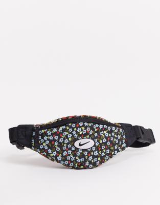 nike floral bum bag