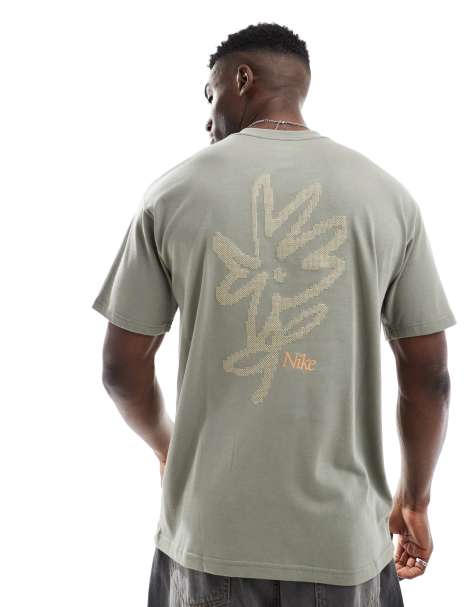 Nike Flower graphic T-shirt in khaki - view 1