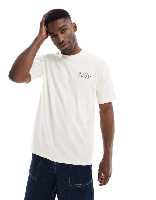 Nike Flower graphic T-shirt in white