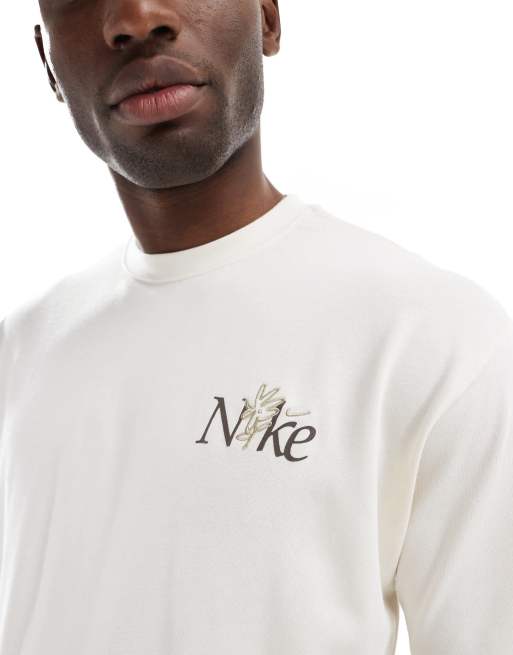 Nike Flower graphic T-shirt in white