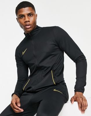 Nike Football Academy 21 tracksuit in black and orange - ASOS Price Checker