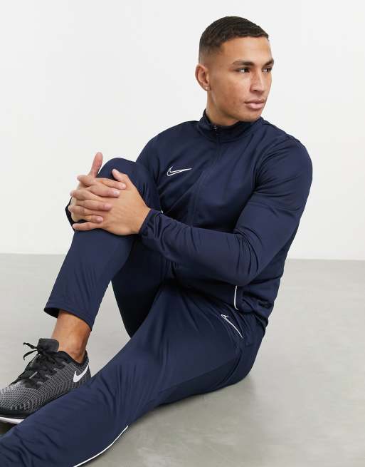 Necesario Cañón lento Nike Football Academy 21 tracksuit in navy | ASOS