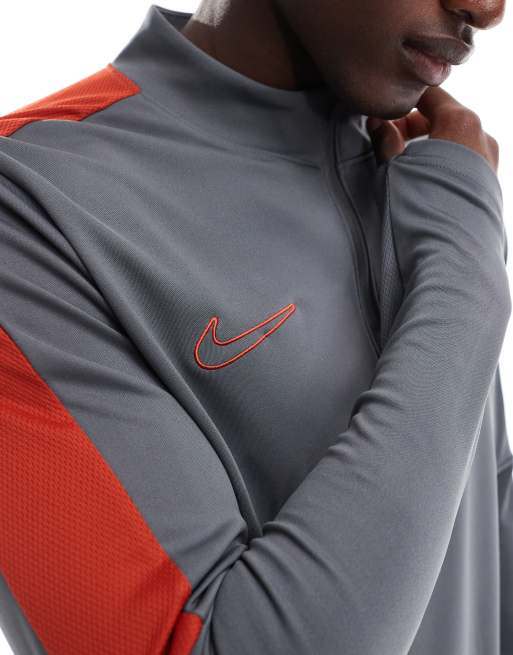 Nike Football Academy 23 1/4 zip sweatshirt in dark grey, 2 of 4
