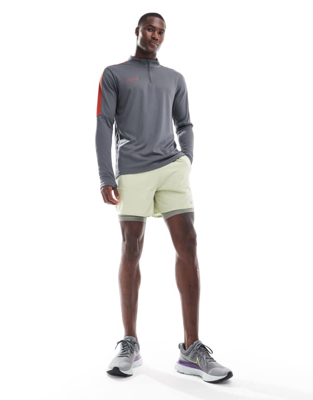 Nike Football Academy 23 1/4 zip sweatshirt in dark grey | ASOS
