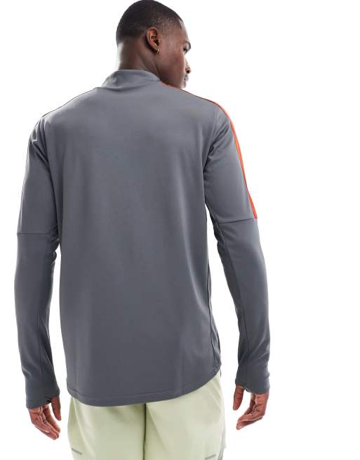Nike Football Academy 23 1/4 zip sweatshirt in dark grey, 4 of 4