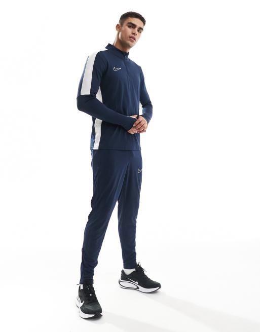 Nike Football Academy 23 Dri-FIT 1/4 zip sweatshirt in navy ASOS