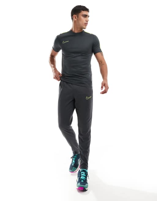 Nike Football Academy 23 Pantalon de jogging Anthracite et vert