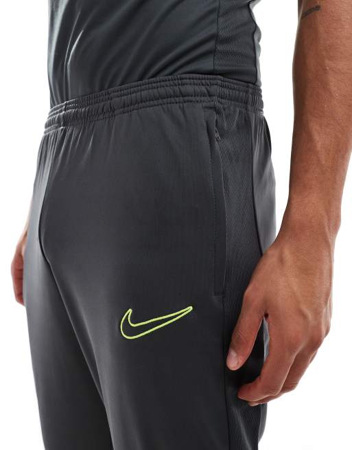 Nike Football Academy 23 Pantalon de jogging Anthracite et vert