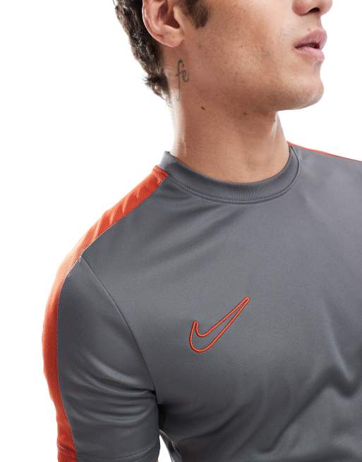 Nike Football Academy 23 t shirt in dark grey